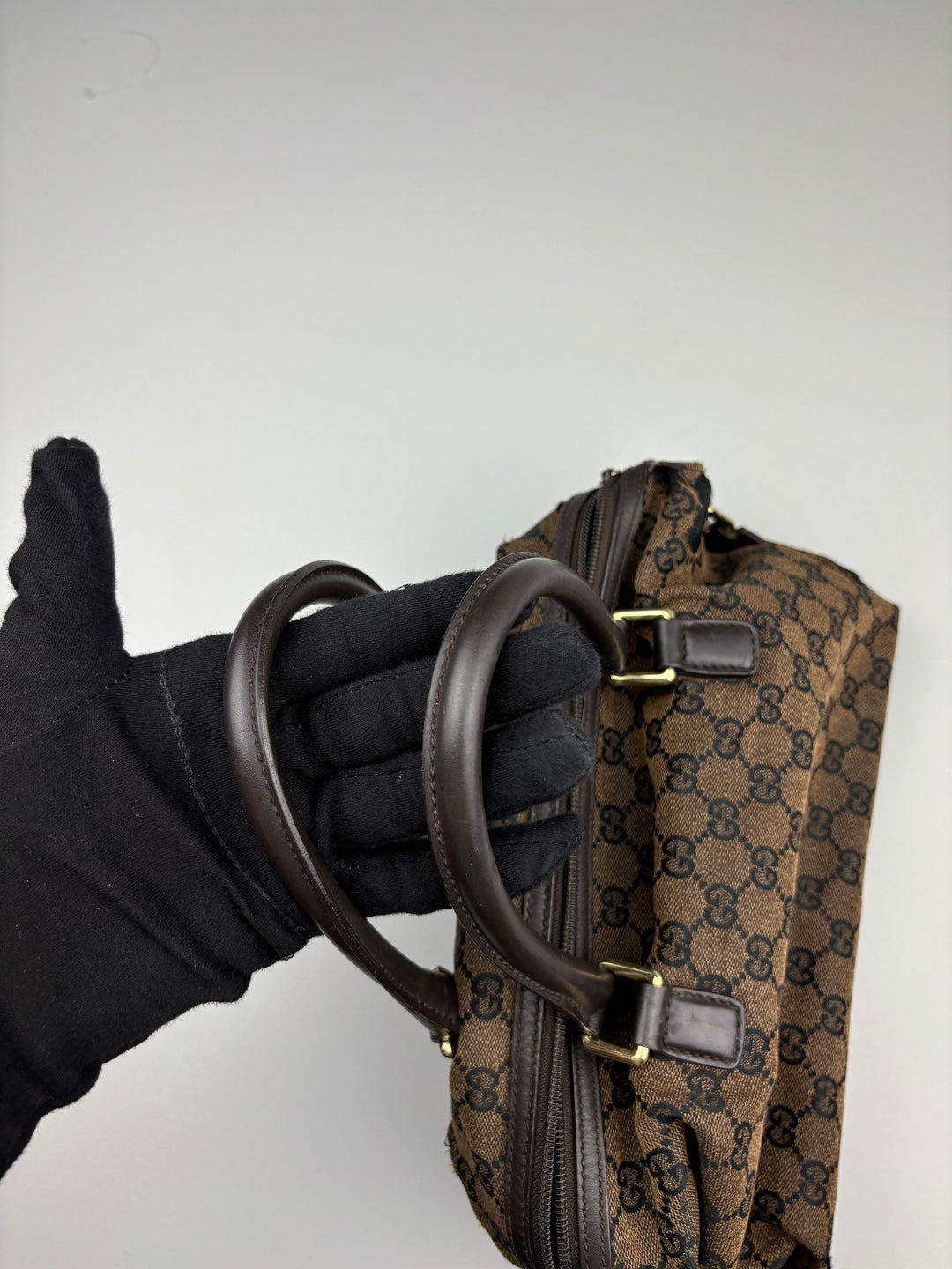vintage gucci women duffle handbag, second hand gucci damen handtasche 
