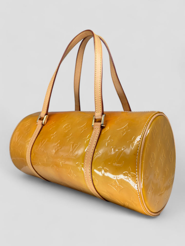vintage louis vuitton papillon damen handtasche gelb, second hand lv women handbag yellow