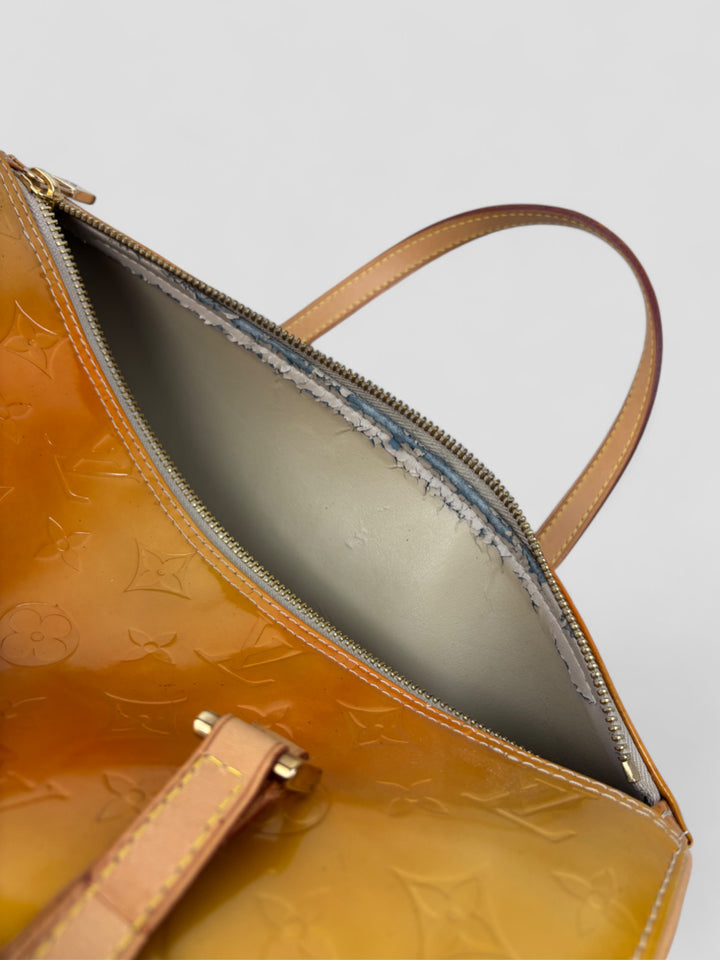 vintage louis vuitton papillon damen handtasche gelb, second hand lv women handbag yellow