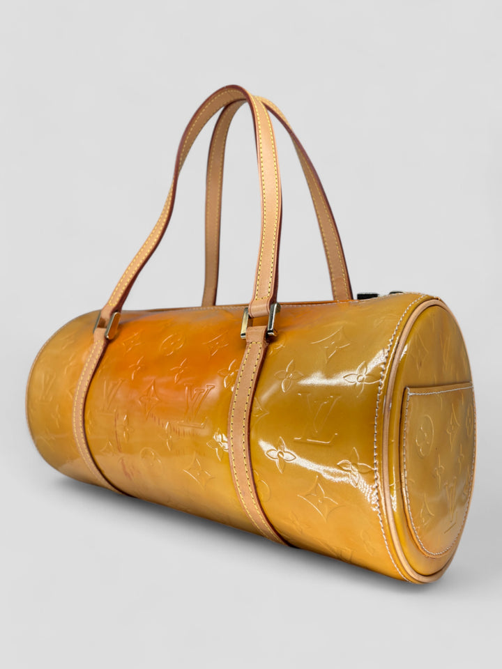vintage louis vuitton papillon damen handtasche gelb, second hand lv women handbag yellow