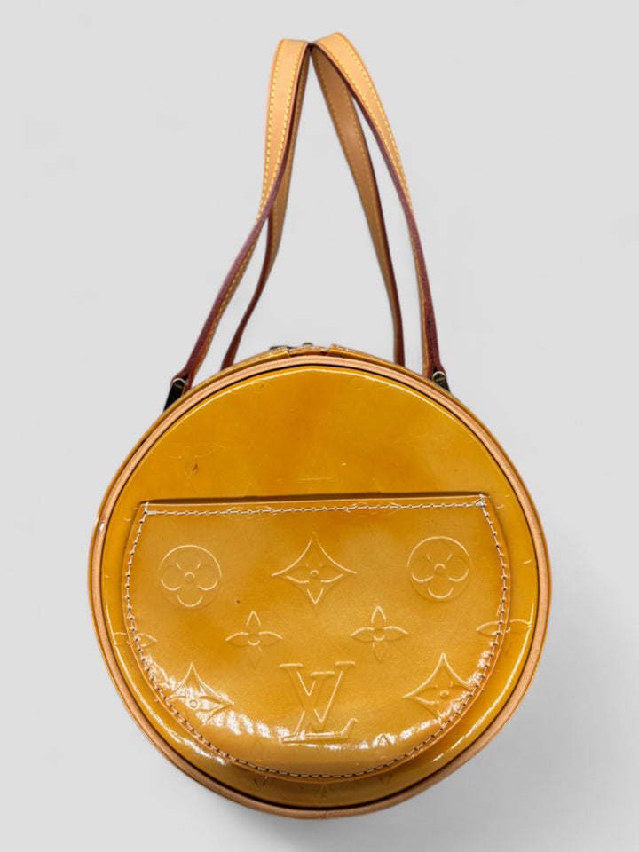 vintage louis vuitton papillon damen handtasche gelb, second hand lv women handbag yellow