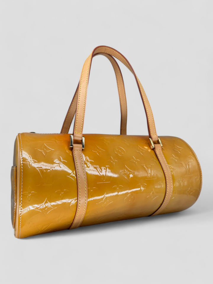 vintage louis vuitton papillon damen handtasche gelb, second hand lv women handbag yellow