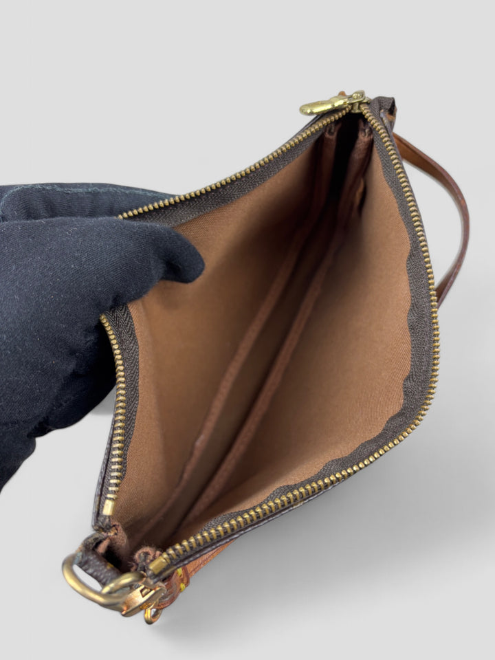 vintage louis vuitton pochette handtasche damen, second hand women lv monogram handbag