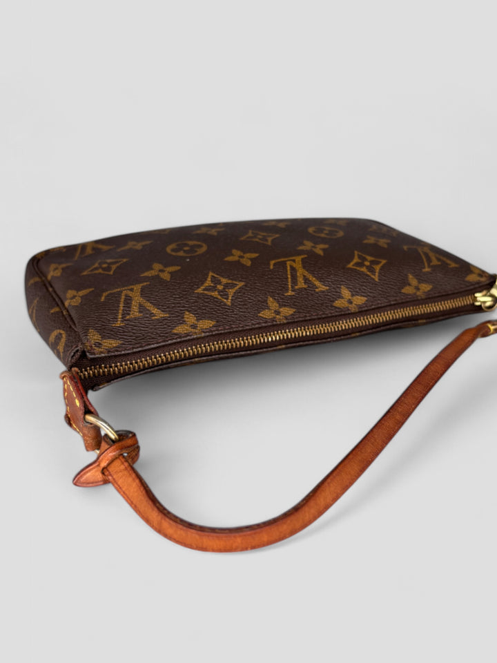 vintage louis vuitton pochette handtasche damen, second hand women lv monogram handbag