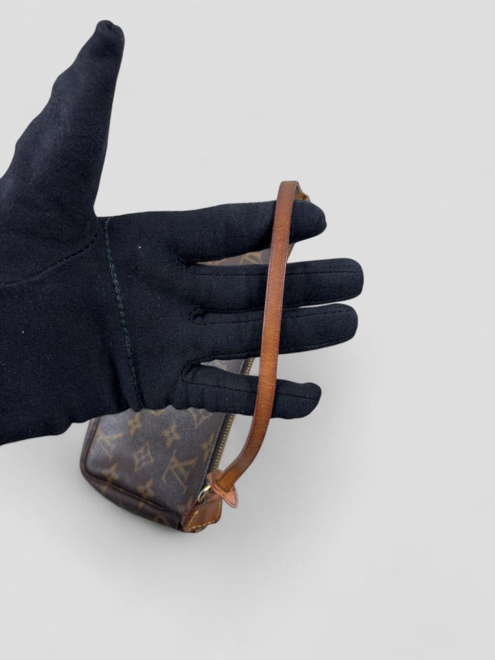 vintage louis vuitton pochette handtasche damen, second hand women lv monogram handbag