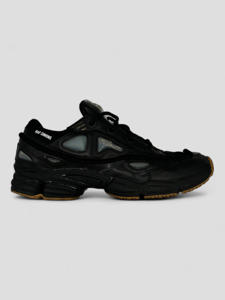 vintage raf simons x adidas ozweego herren schuh schwarz, second hand shoe black men