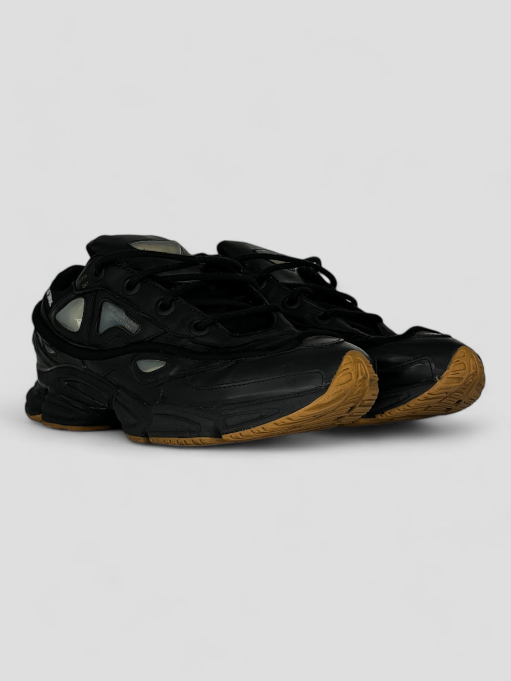 vintage raf simons x adidas ozweego herren schuh schwarz, second hand shoe black men