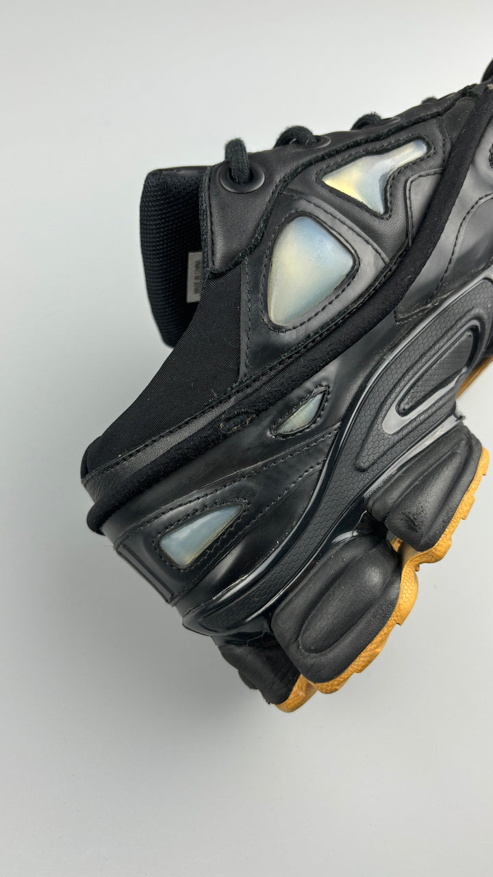 vintage raf simons x adidas ozweego herren schuh schwarz, second hand shoe black men
