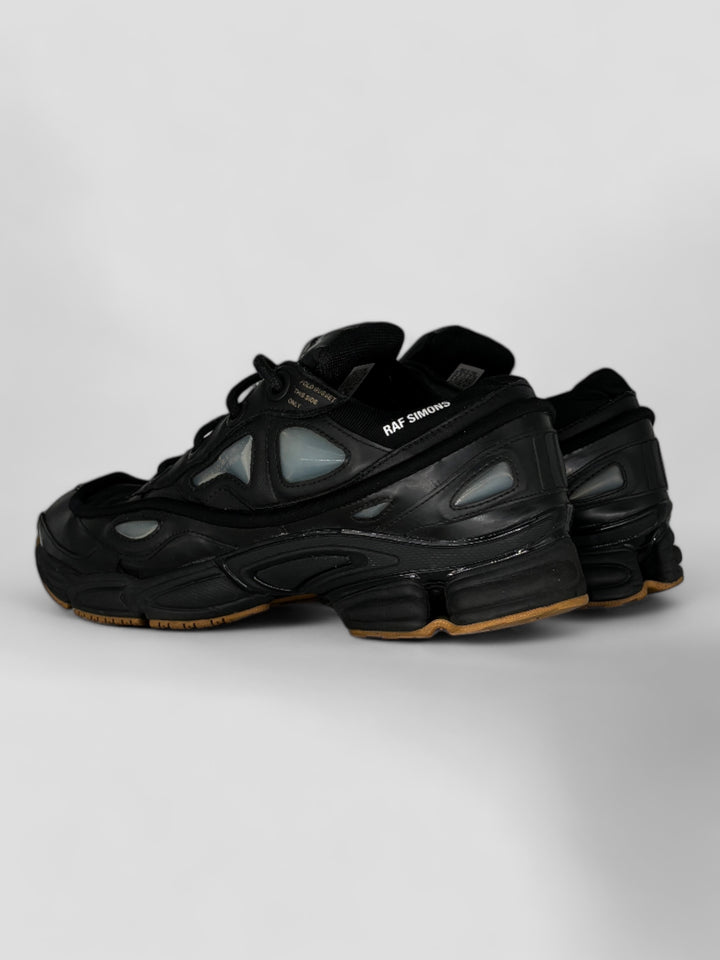 vintage raf simons x adidas ozweego herren schuh schwarz, second hand shoe black men