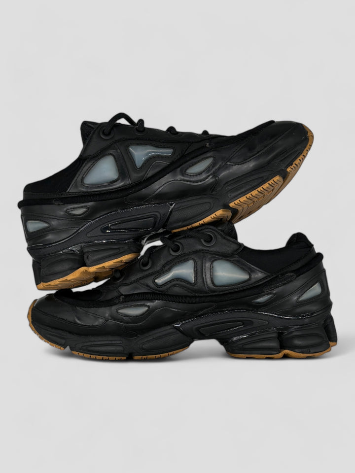 vintage raf simons x adidas ozweego herren schuh schwarz, second hand shoe black men