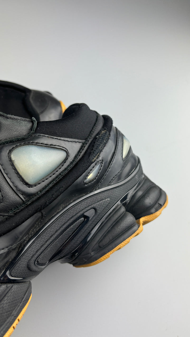 vintage raf simons x adidas ozweego herren schuh schwarz, second hand shoe black men
