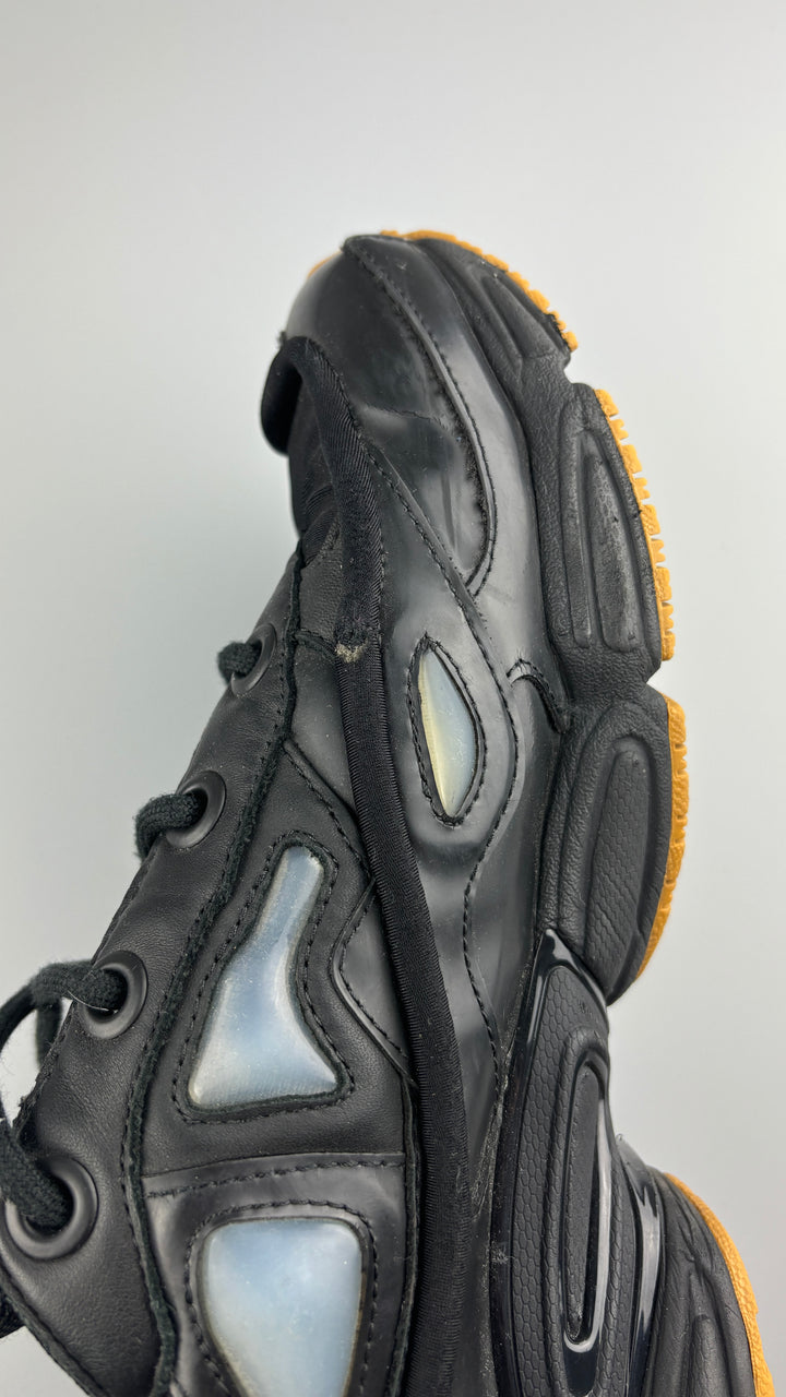 vintage raf simons x adidas ozweego herren schuh schwarz, second hand shoe black men